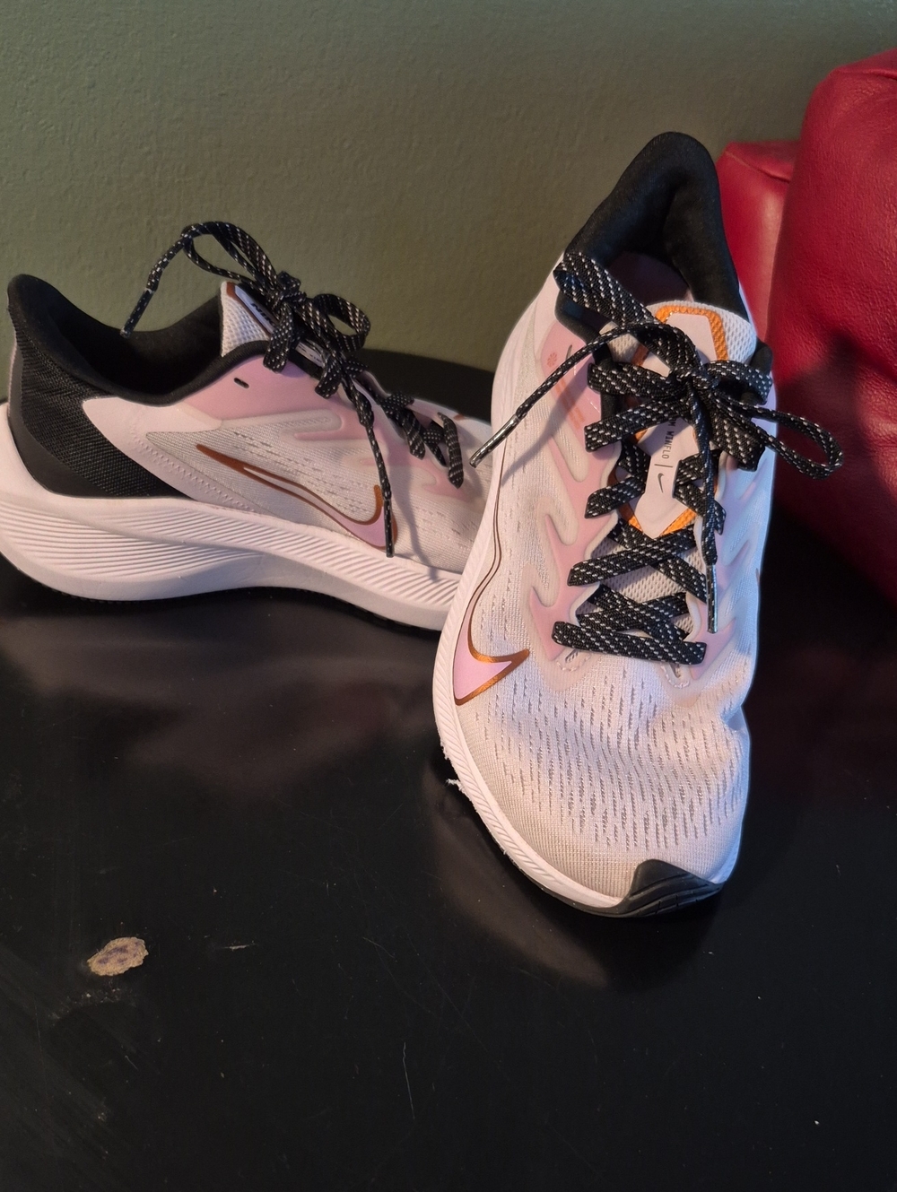 Nike Women’s Athletic Shoes - Pink, Black & Metallic Gold Accents